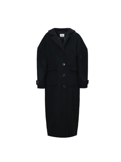 Wool Loose Long Coat