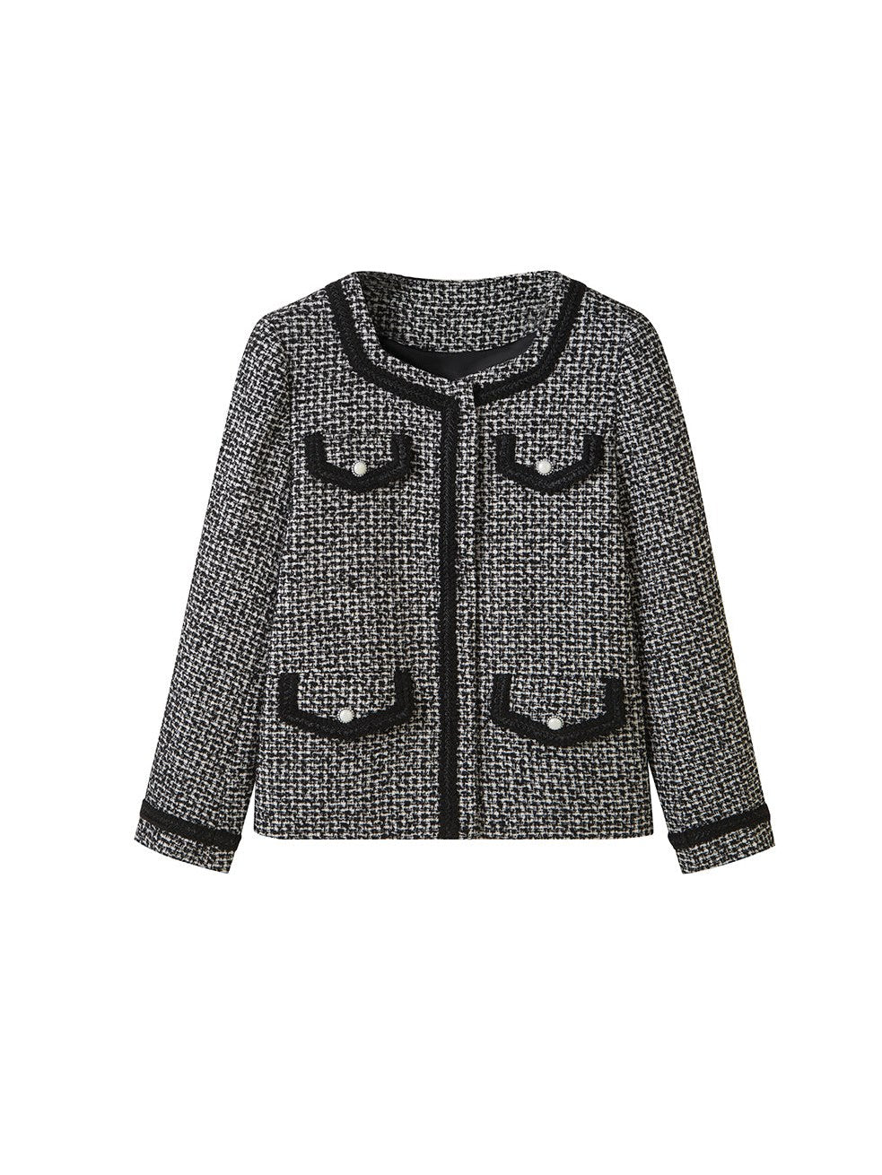 Tweed Square Collar Small Fragrance Jacket