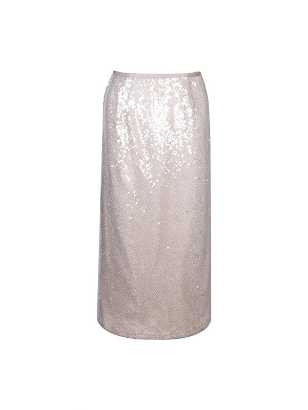 Pearless Cent Sequins SHIMMERING STRAIGHT SKIRT