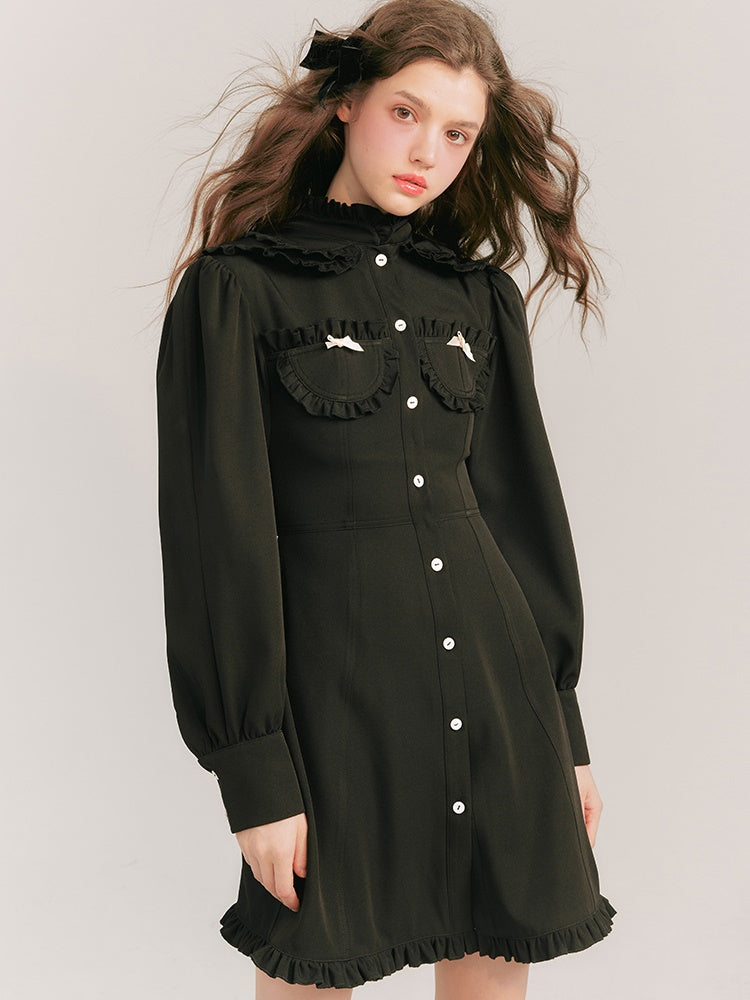 Fairytale Double Collar Shirt Dress