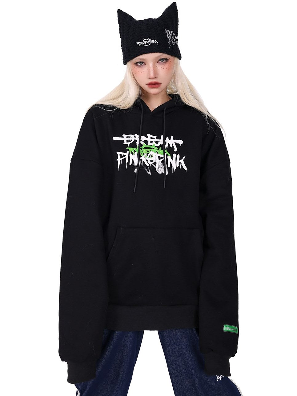 Graffiti Hooded Loose Street Sweat