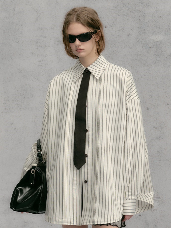 LOOSE STRIPED SHIRT