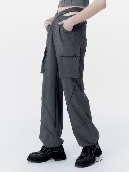 THREE-DIMENSIONAL POCKET VEST &amp; CASUAL PANTS