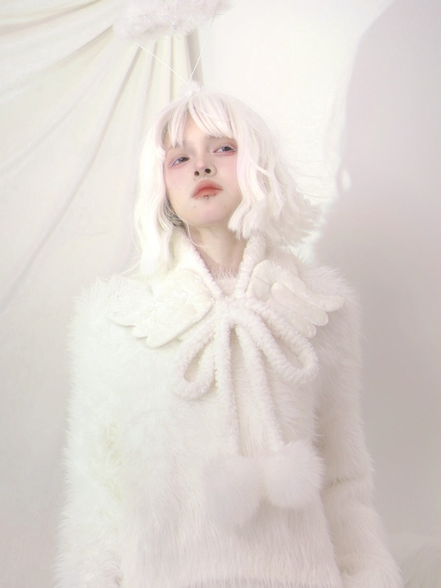 Plush Angel Wings NECK Scarf