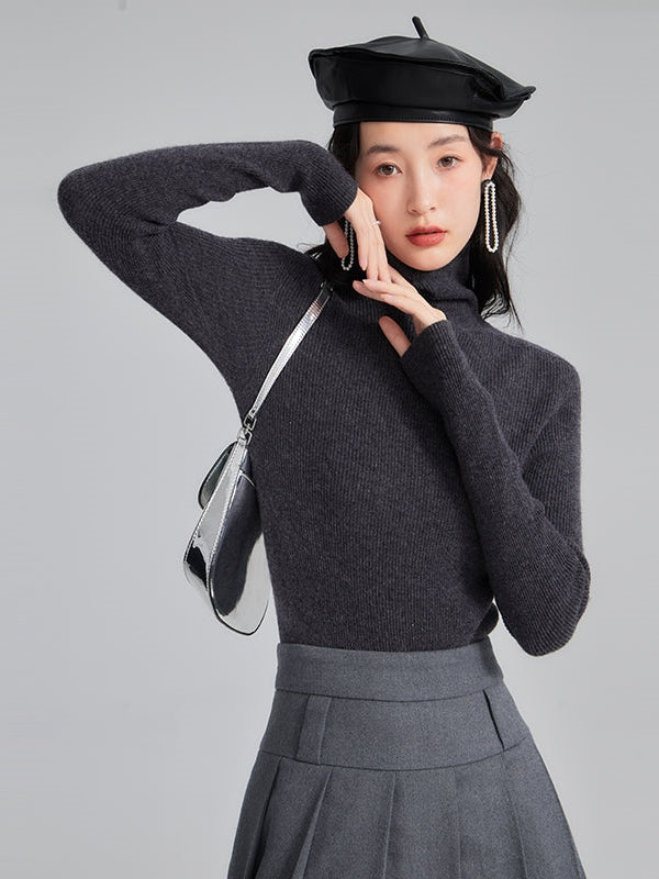 Pure Wool Turtleneck Sweater