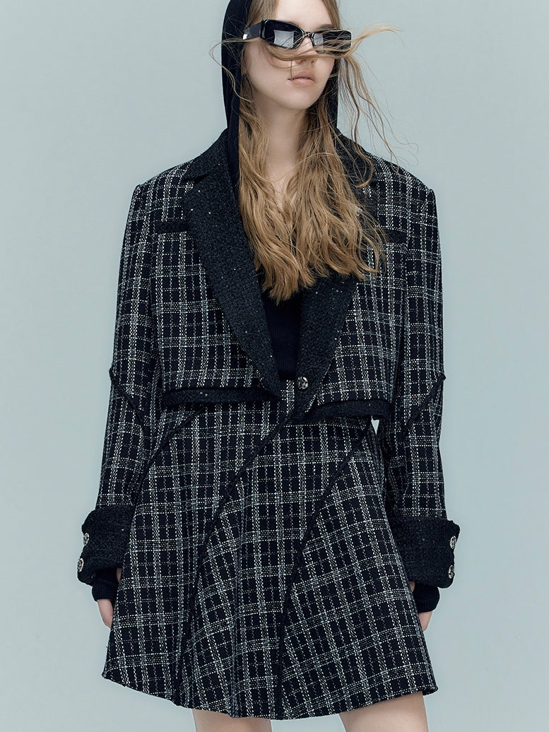 Classic Check Short Jacket ＆ Skirt