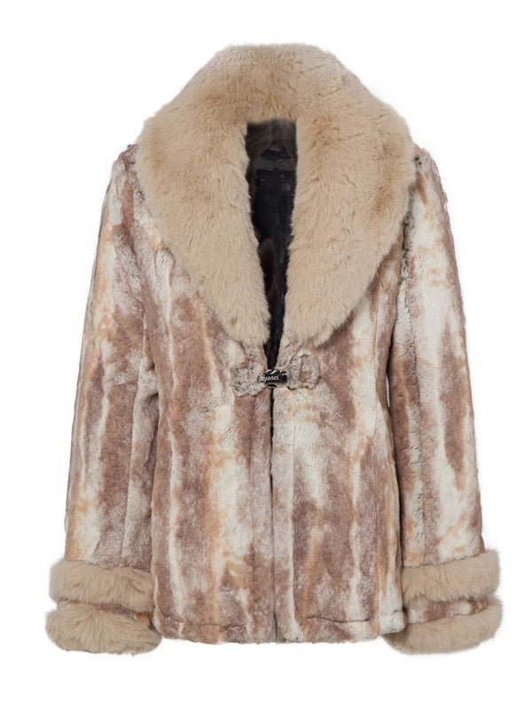 Large Lapel Fur Short Coat – ARCANA ARCHIVE