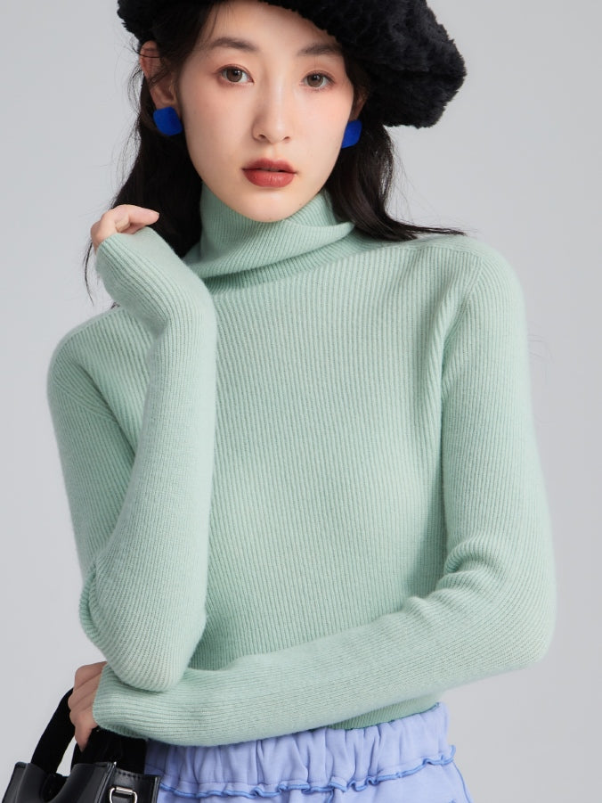 Pure Wool Turtleneck Sweater