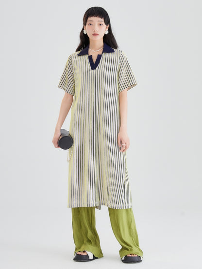 Retro Stripe POLO Dress