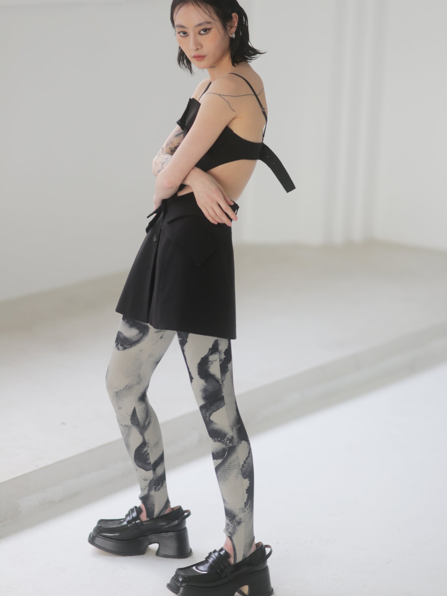 Hand-painted Smudge Print Leggings