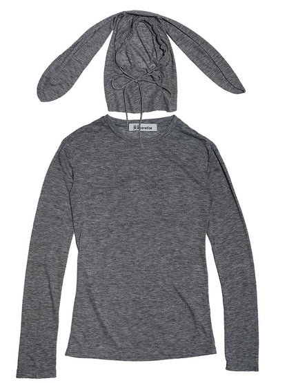 Rabbit Ear Hat With Long Sleeve T-Shirt