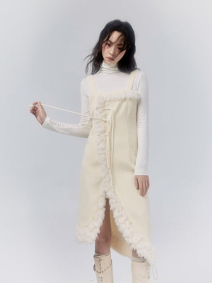 Robe de camisole en peluche de boucle de boucle à glace