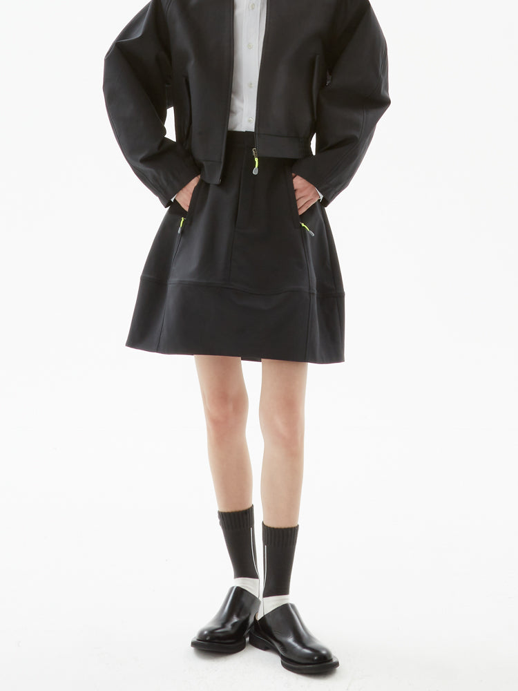 Raglan Sleeve Jacket Skirt Suit