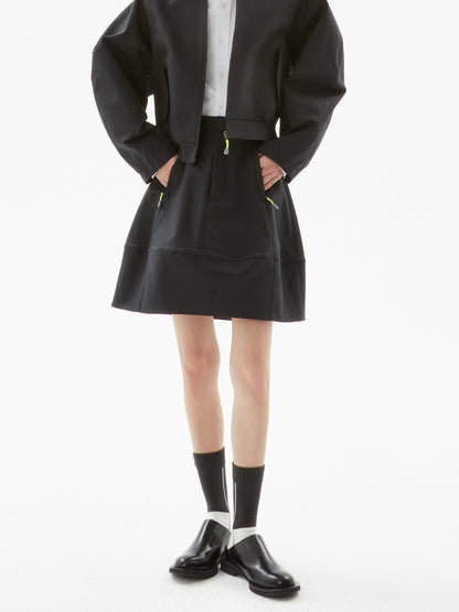 Raglan Sleeve Jacket Skirt Suit