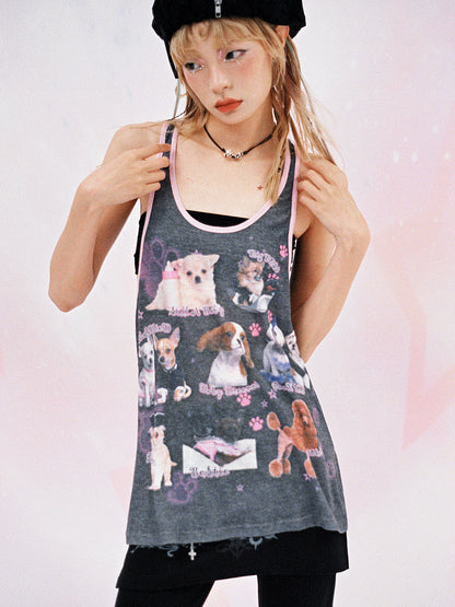 LOOSE DOG POP SPORTY TANK-TOP