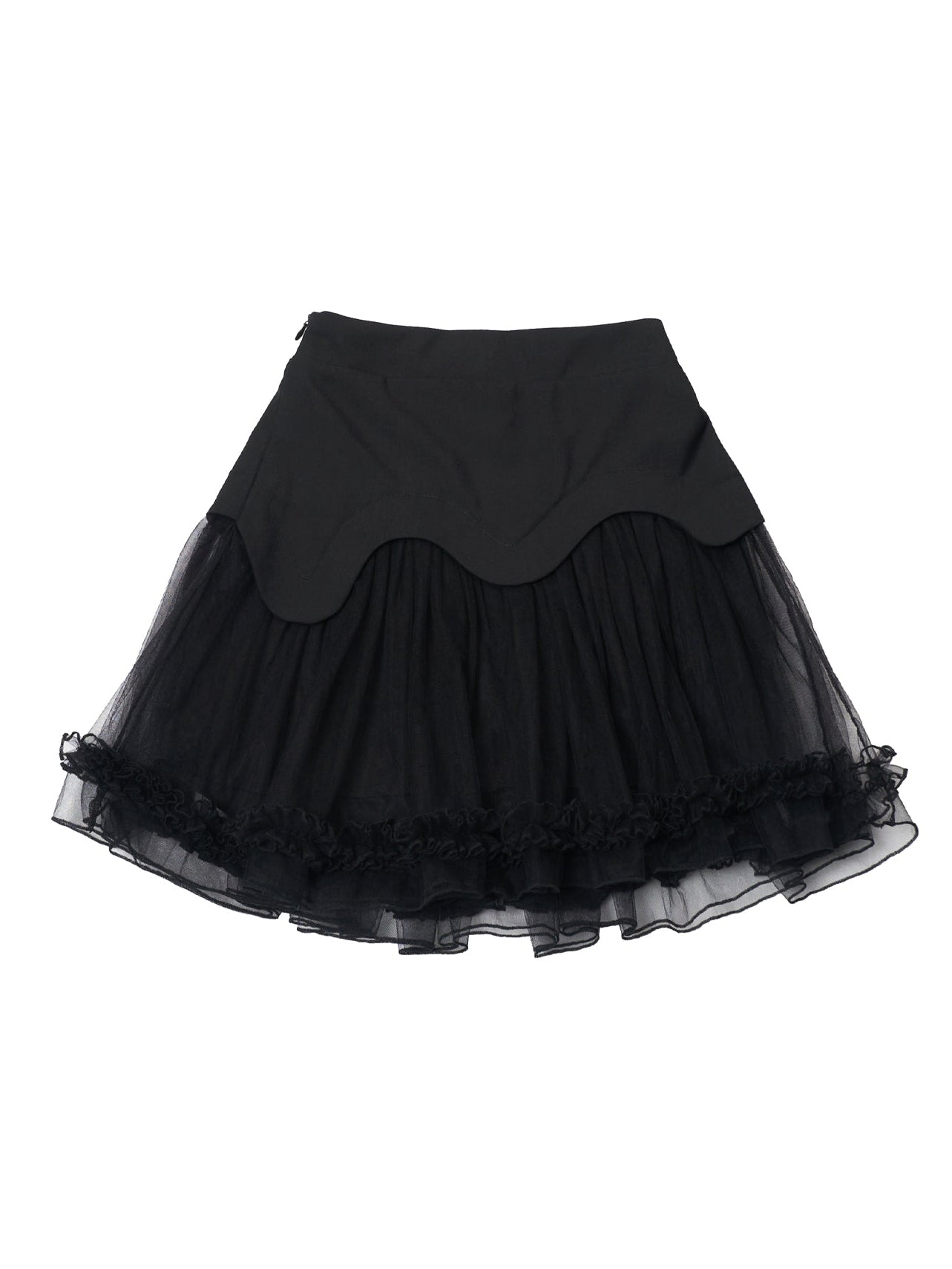 Mesh Lace A-line Short Skirt