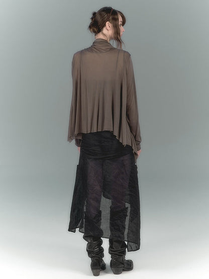 Asymmetrical Loose Outer Cardigan