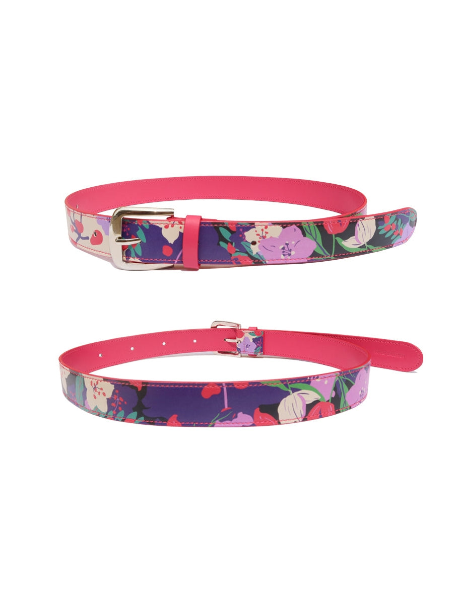 Cherry Blossom Print Belt