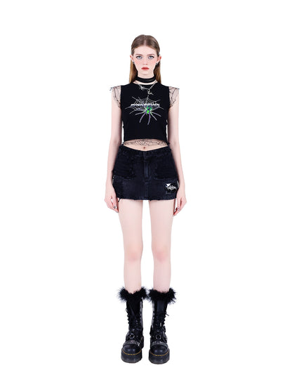 Spider Heavy Industry Sexy Y2K Skirt