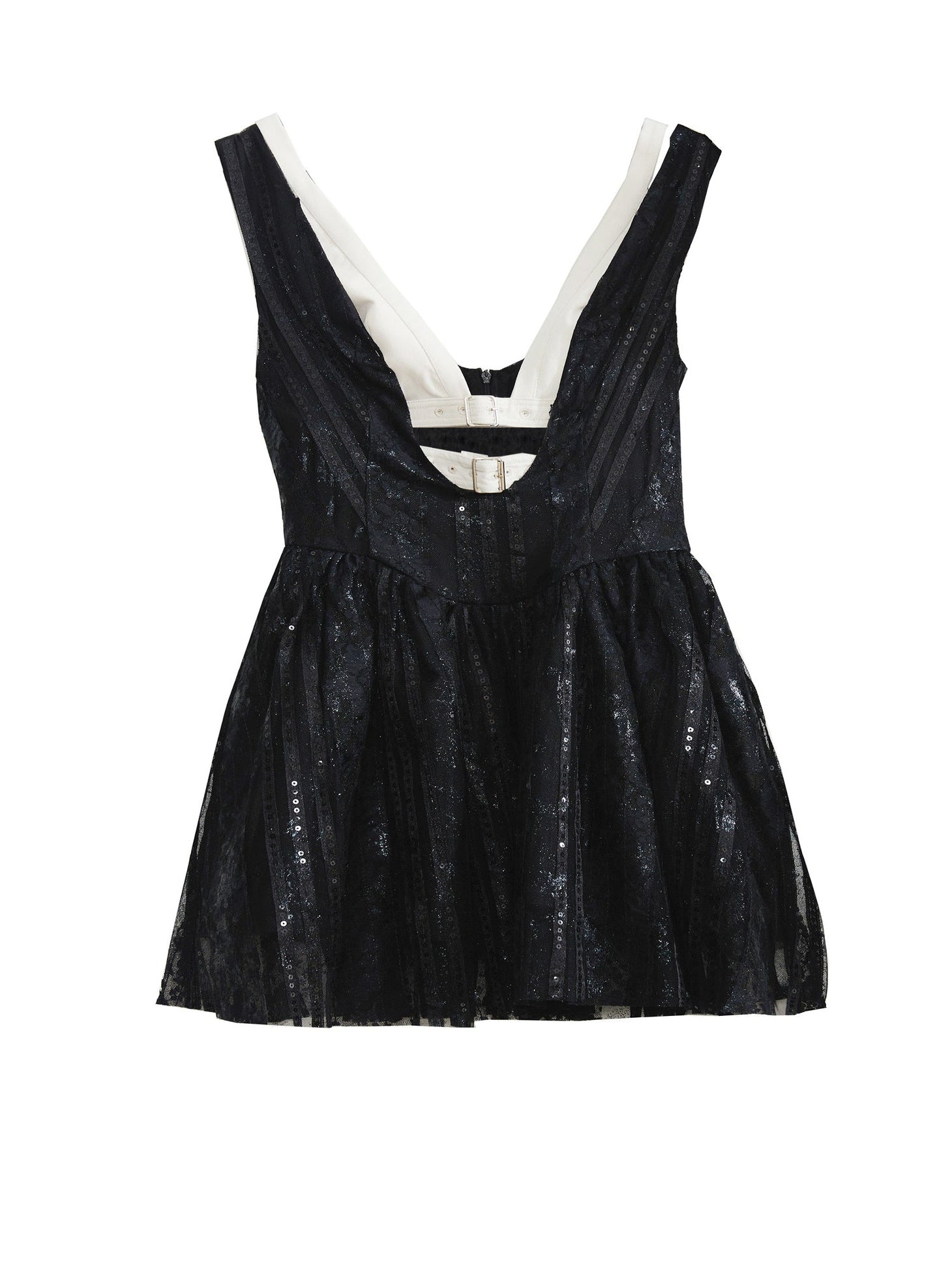 Lace Sequin Sleeveless Dress