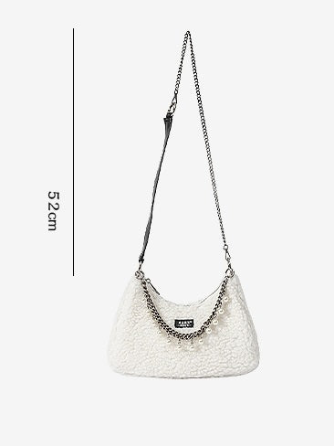 Retro Shoulder Fur PaERL SMALL BAG