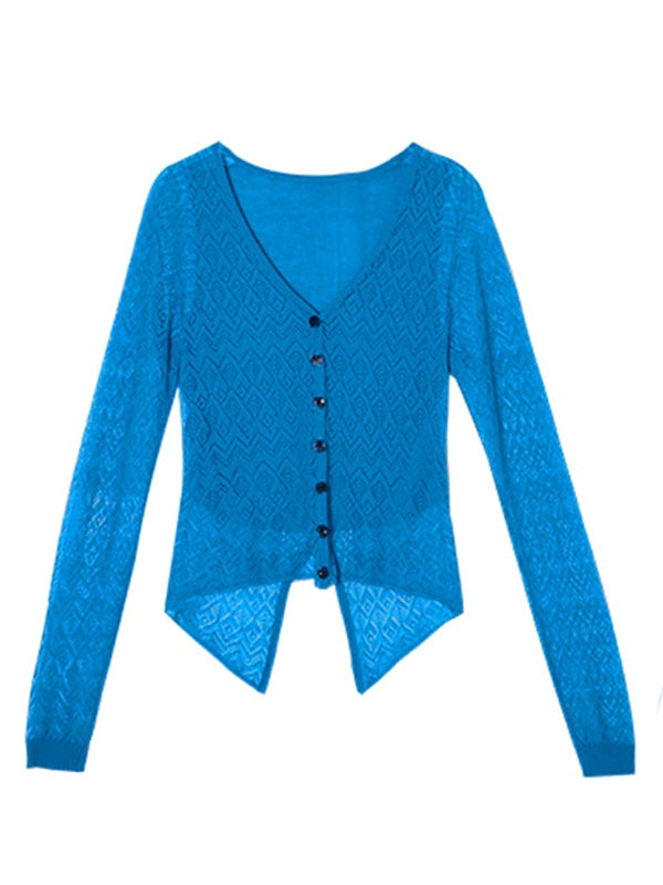 Knit Thin Long-Sleeed Cardigan