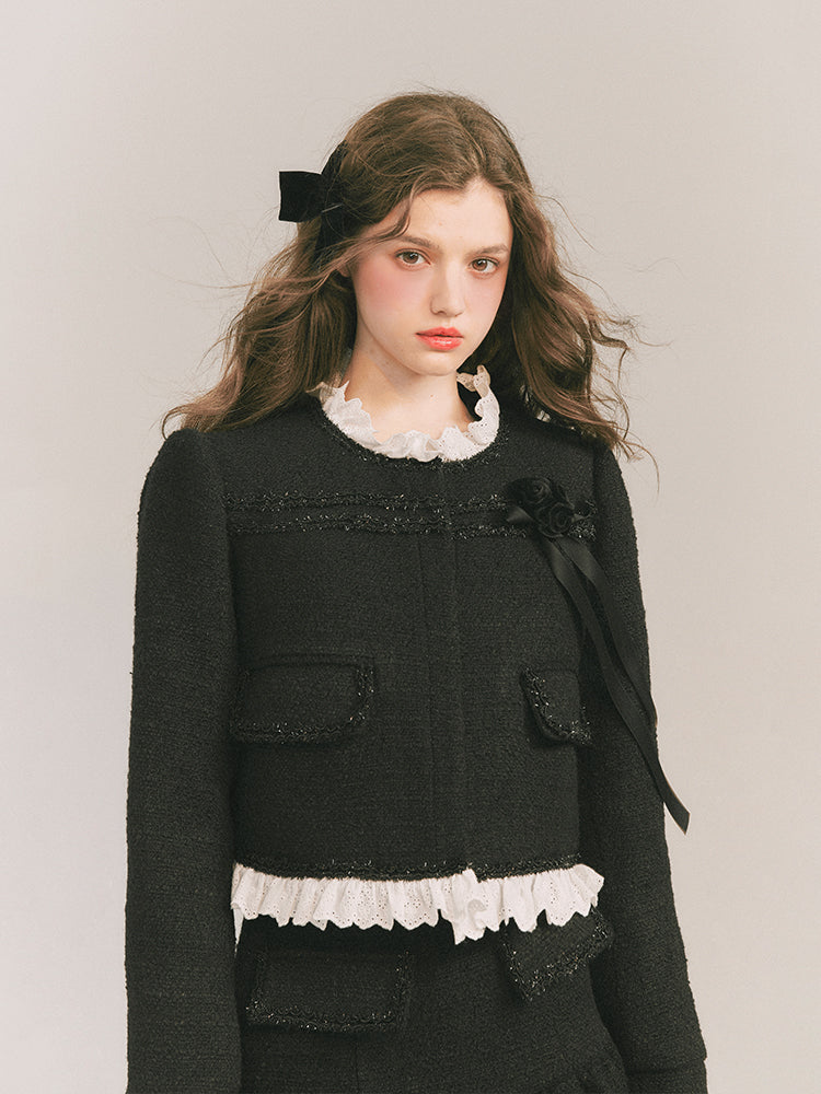 Wool Small Fragrant Jacket &amp; Skirt