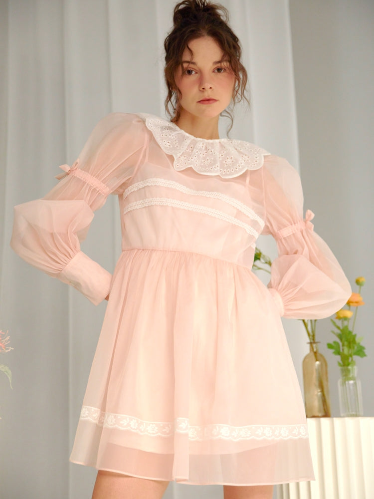 Pink Organza Dress