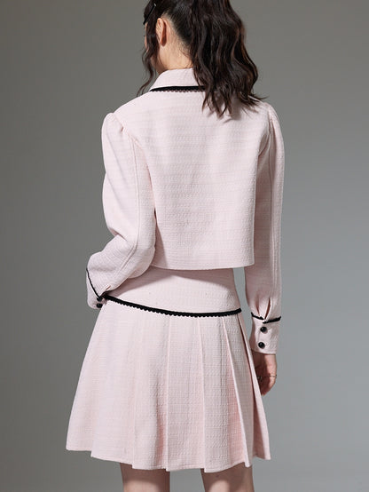 Classic Small Fragrance Jacket + High Waist Skirt