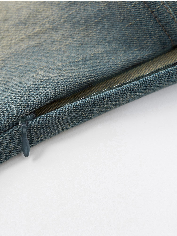 Denim-Suspender unregelmäßiger Einteiler