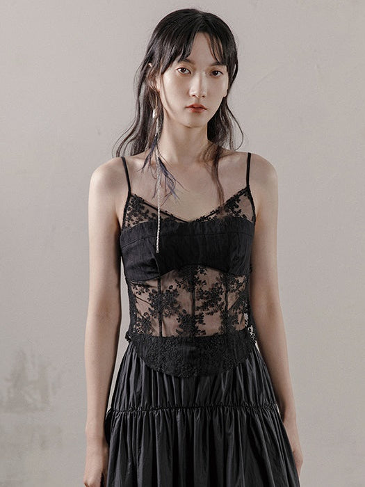 Lace Jacquard Camisole