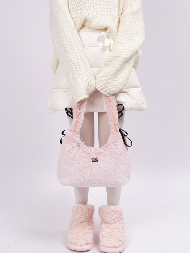 Y2K One-shoulder Fur Bag