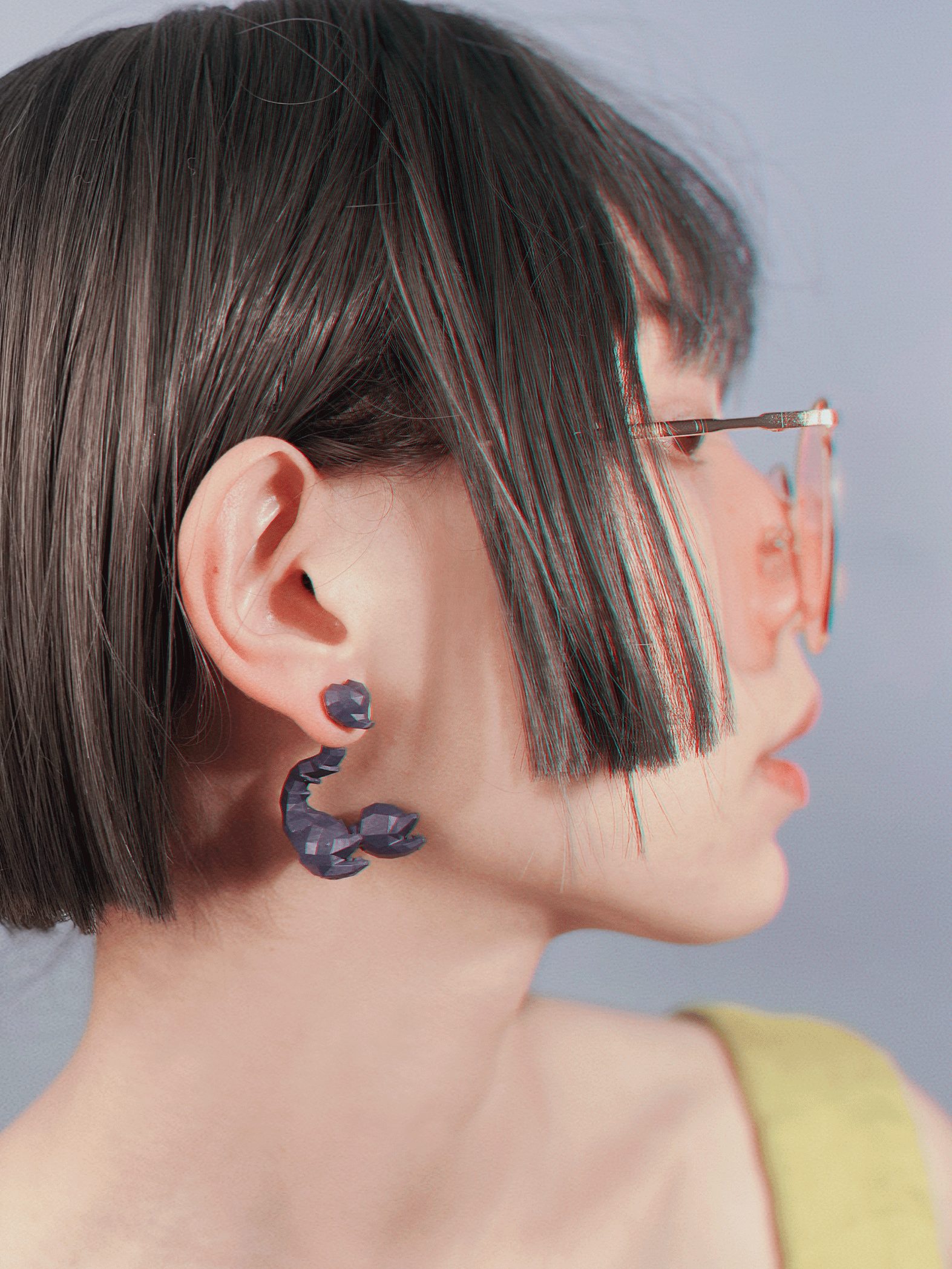 Asymmetrical Scorpion Earrings