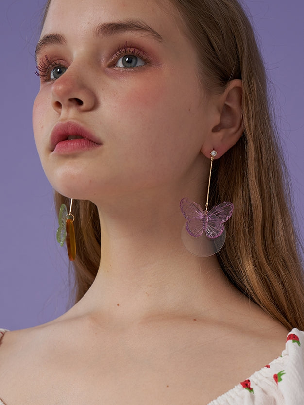 Transparent Butterfly Earrings