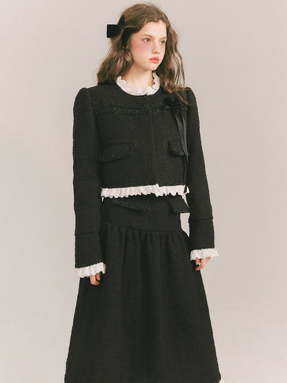 Wool Small Fragrant Jacket &amp; Skirt