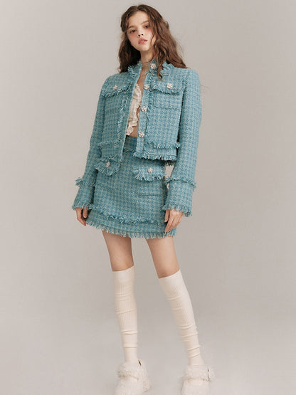 Wool Small Fragrance Jacket &amp; Skirt