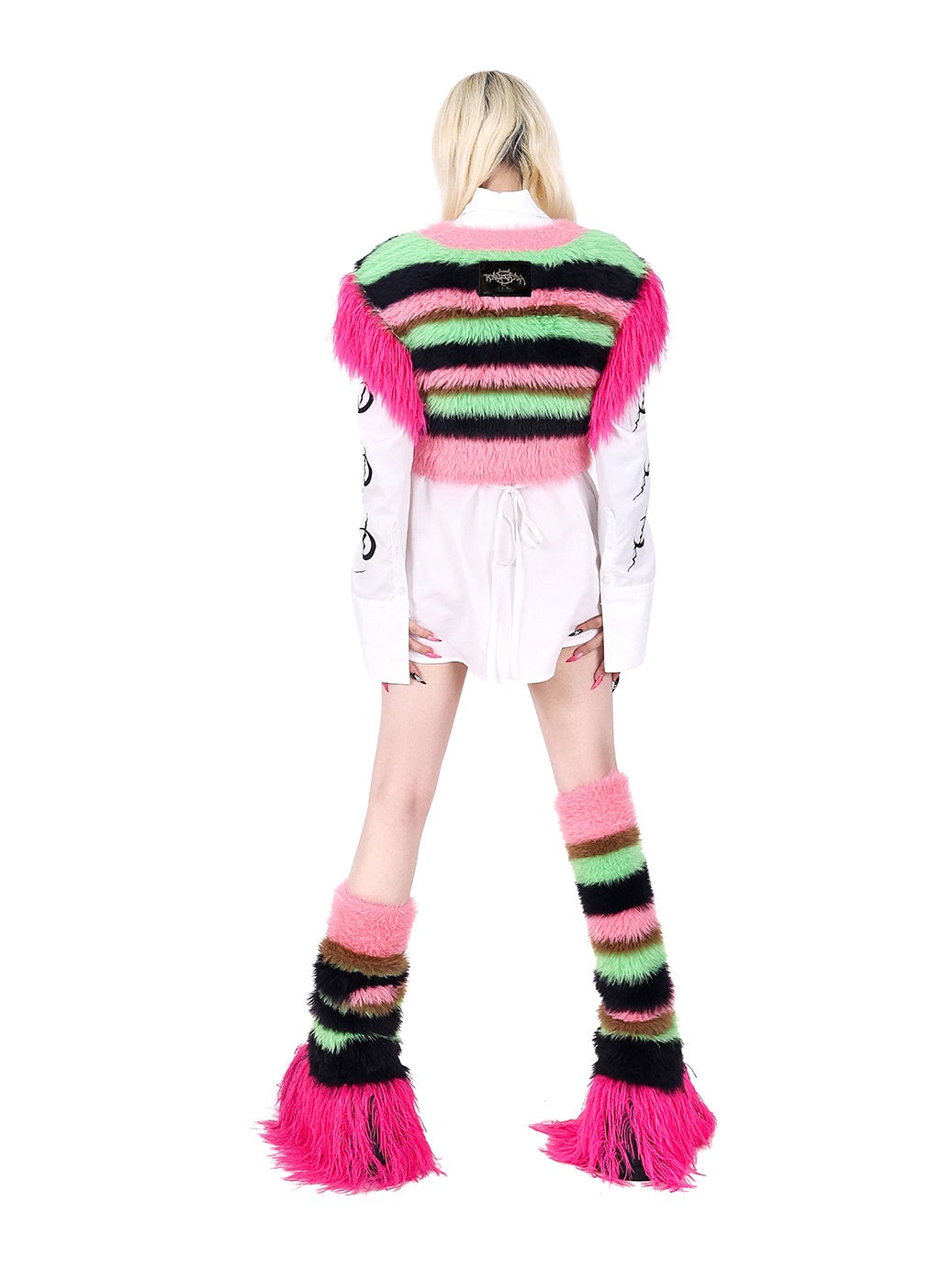 Impact Color Stripe Knitted Leg Cover