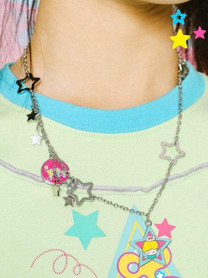 Y2K Angel Decoration Necklace