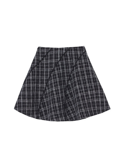 Classic Check Short Jacket &amp; Skirt