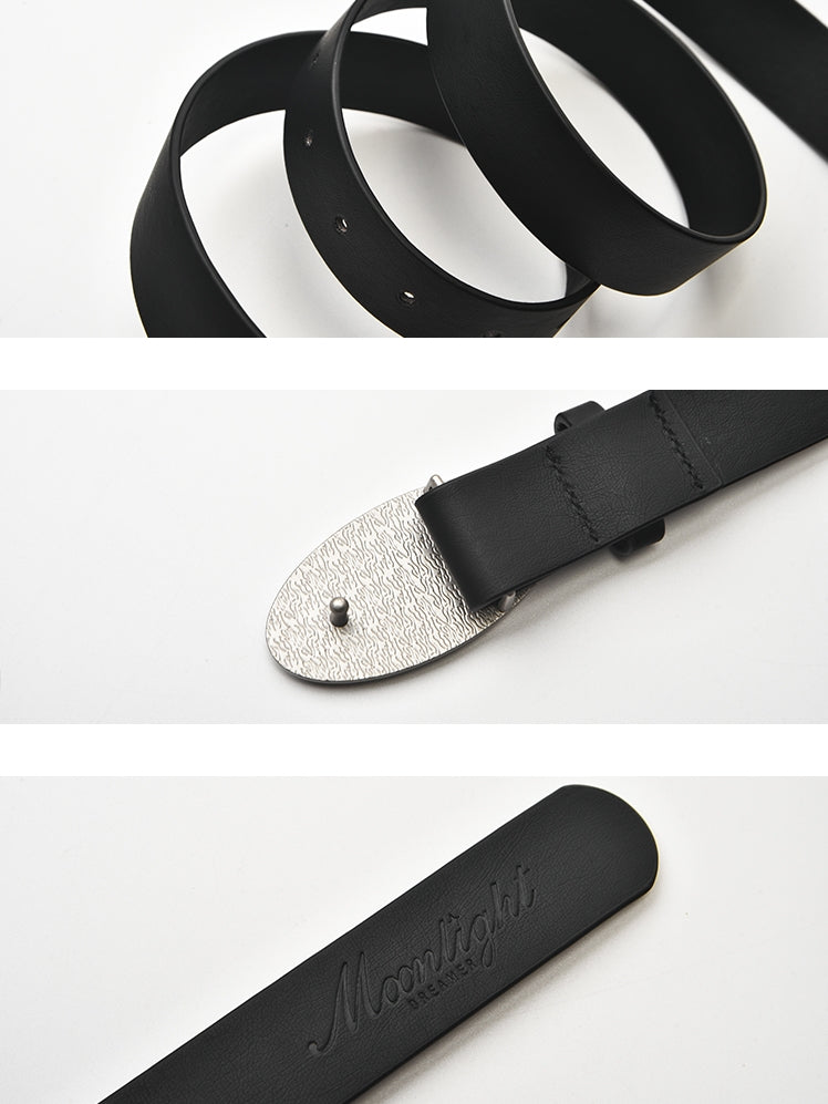 Metal Buckle Black Belt