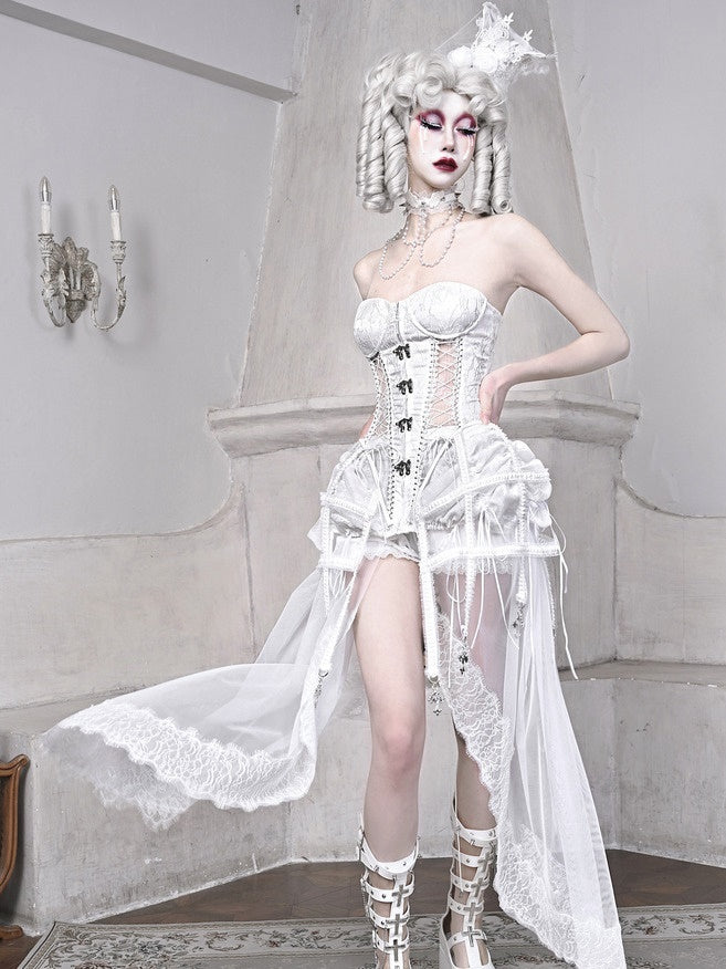 Gothic Fishbone Bandage Corset Set