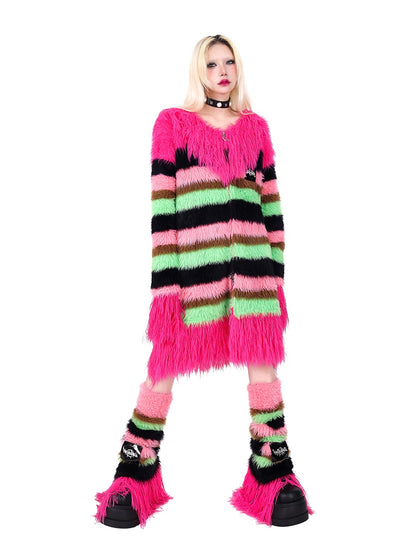 Impact Color Stripe Knitted Leg Cover