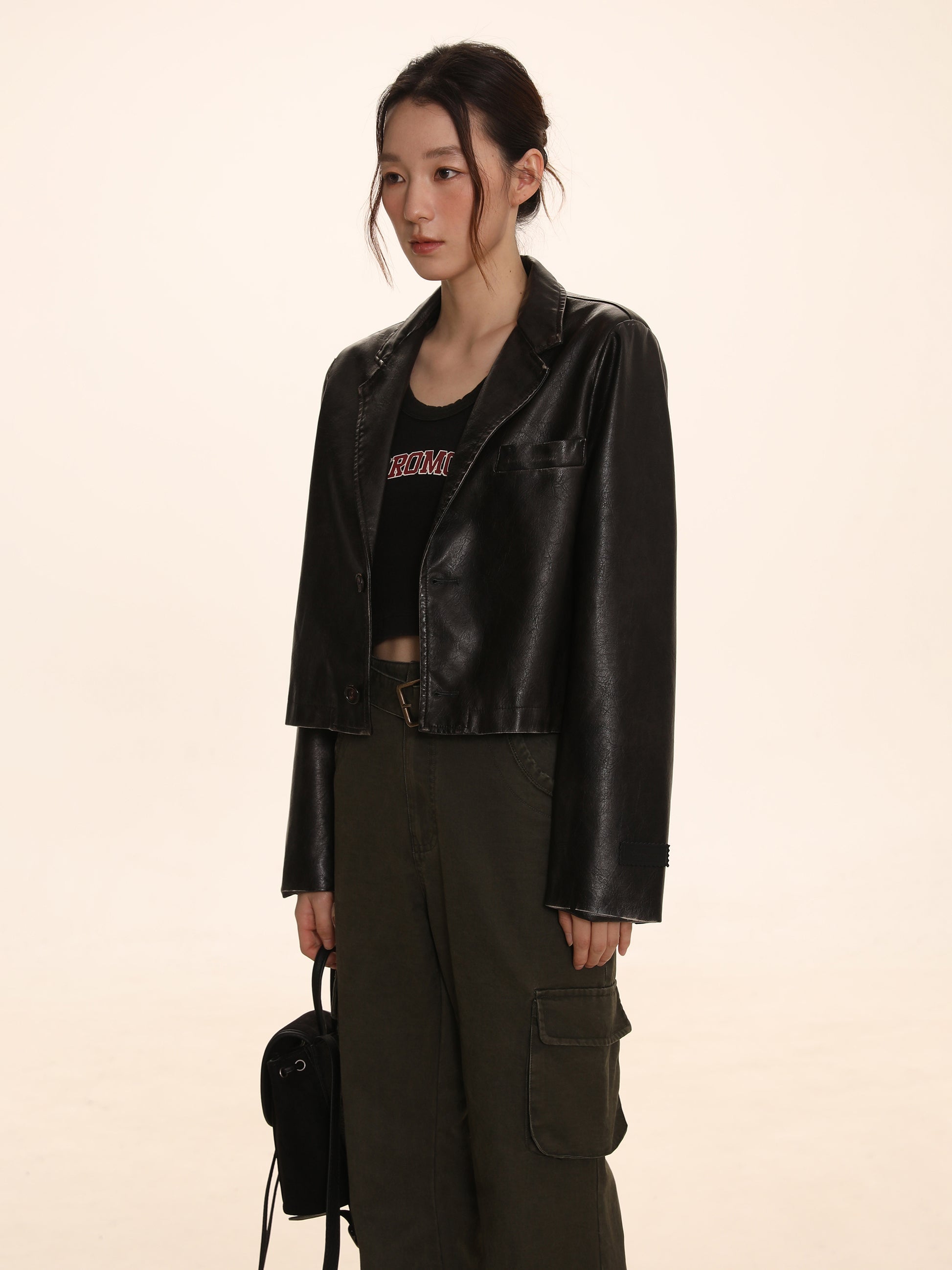 Leather Short Jacket – ARCANA ARCHIVE