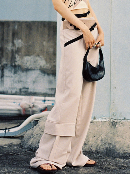 LOOSE CASUAL WIDE-LEG NICHI PANTS