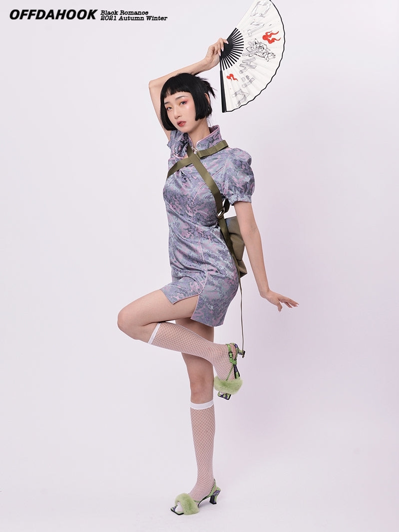 Cheongsam Cosplay Stickerei ein Stück