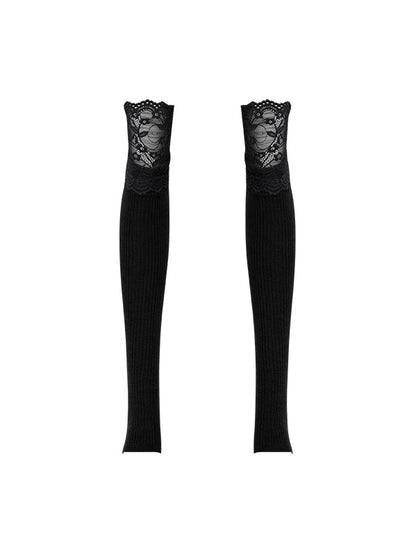 Elastic Lace Stitch Leg Sleeves