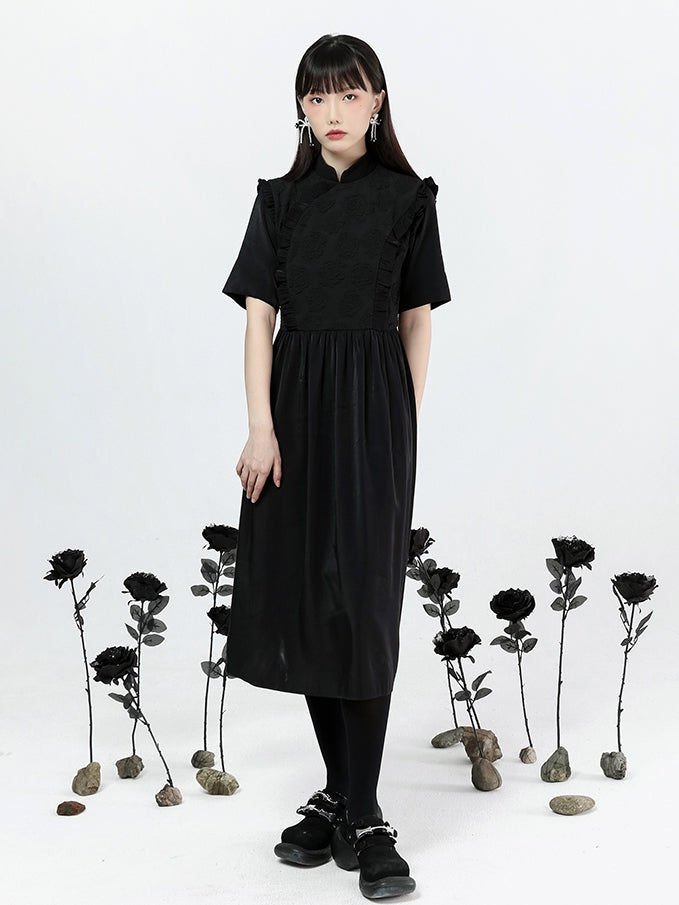 Mid-length Cheongsam Fringe Dress