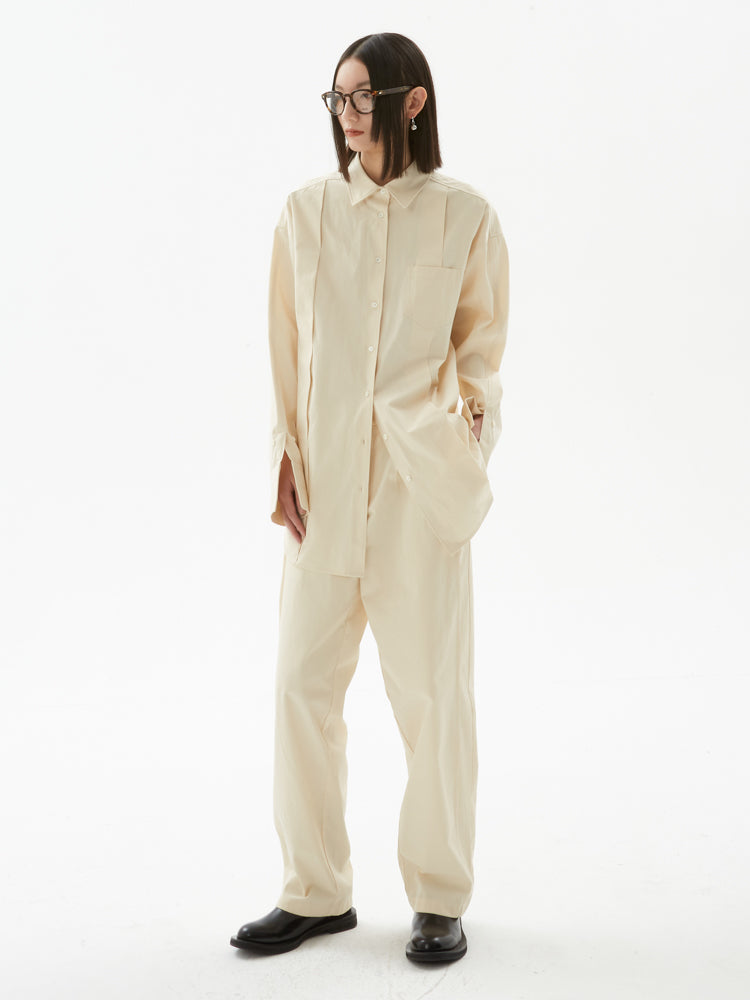 Cotton Strait Trousers