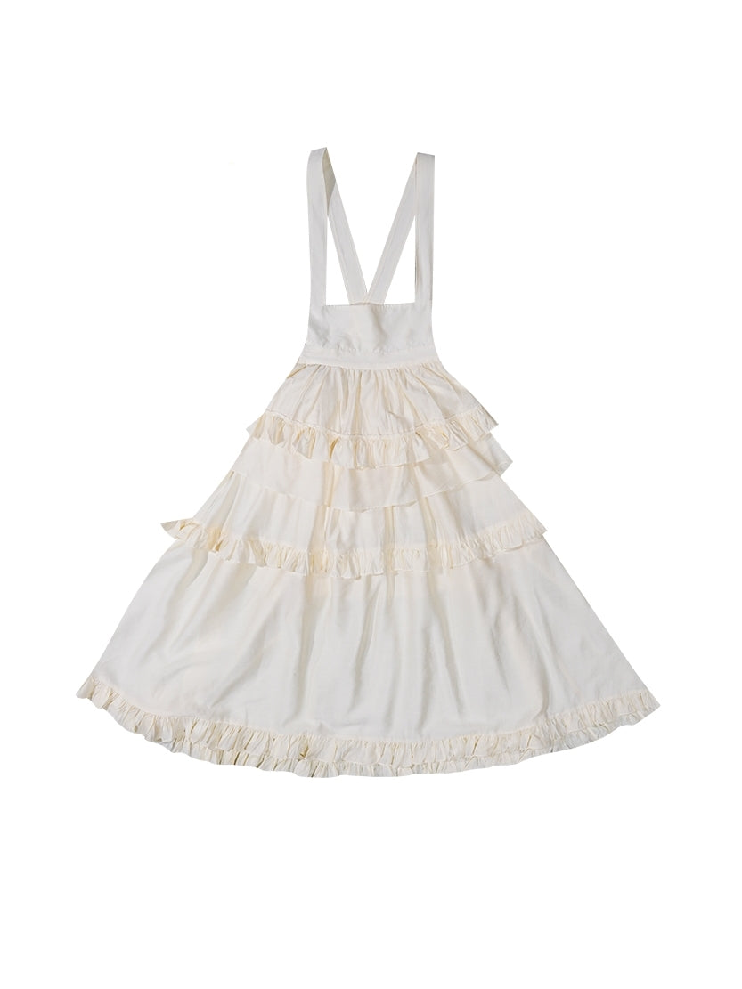 Tiered Frill Retro Fluffy Maid One-piece - daytoday日常研究所 – ARCANA ARCHIVE