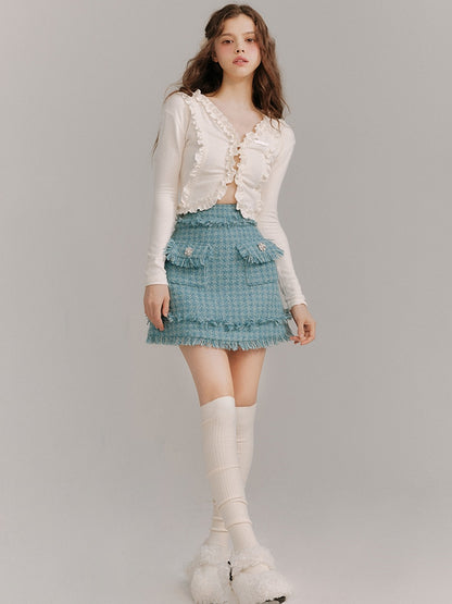 Wool Small Fragrance Jacket &amp; Skirt